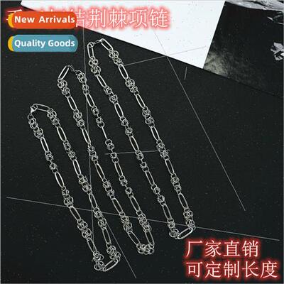 Europe knotted twist couple thorns necklace men women ins hi