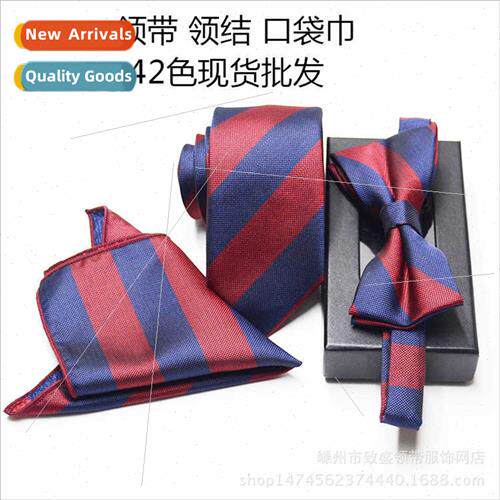 Tie Bowtie Pocket Scarf 3pcs Business Tie Set