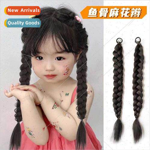 Children wig braids female summer double twist braid tie-in