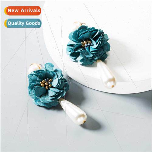 Europe earrings fashion versatile simple love cloth rose ear