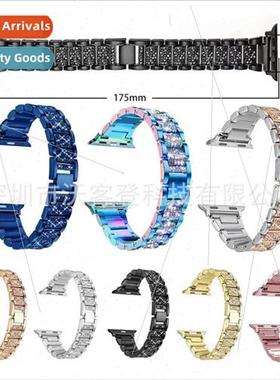 适用apple bald full diamond metal watch bapple watchSE/7/6/5