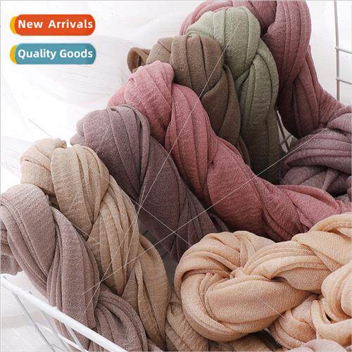 New solid color breathable soft bark folds micro elastic com
