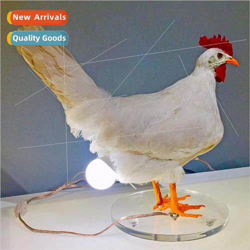 New Creative Resin Crafts mulation Whe Egg Laying Chicken gh