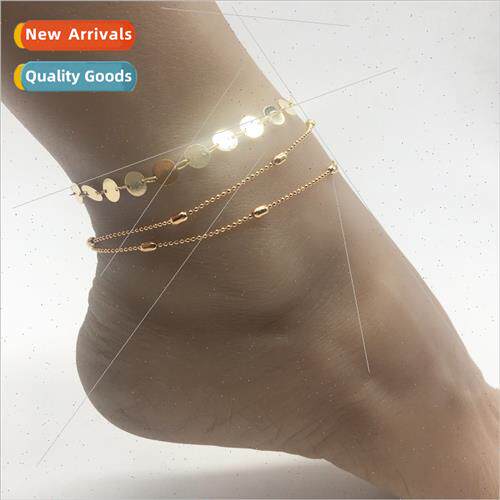 Europe Bohemian Fashion Round Sequins Anklets Ladies Multi-L