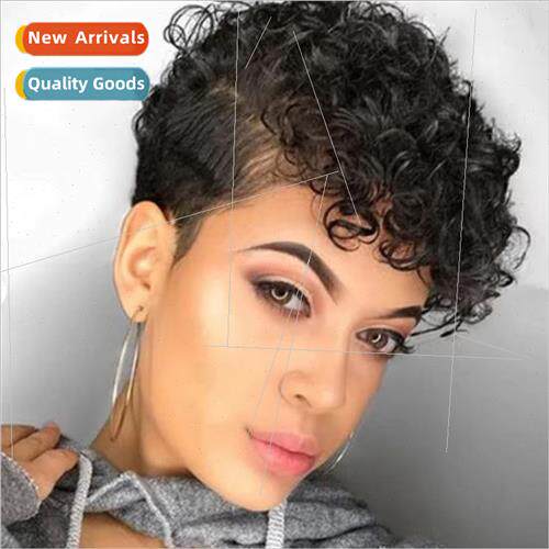 wigshair Europe wig ladies short hair fluffy african small c