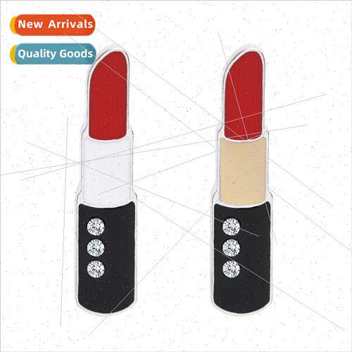 Europe fashion jewelry new oil alloy brooch red lips lipstic