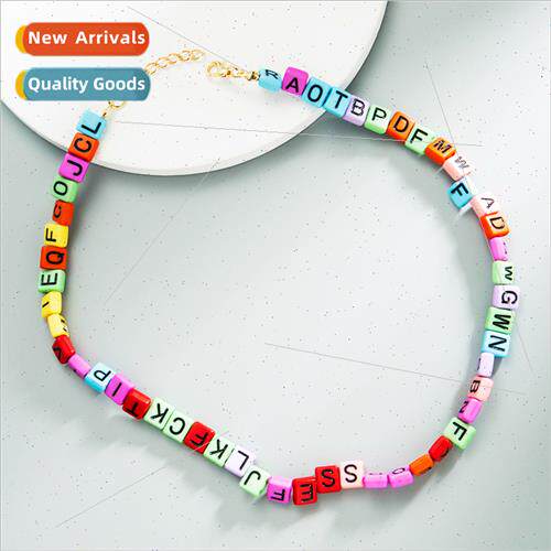 Europe bohemian retro simple square English letters handmade