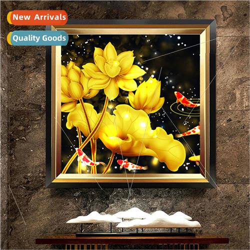 Diamond painting new DIY koi lotus full round diamonds paste