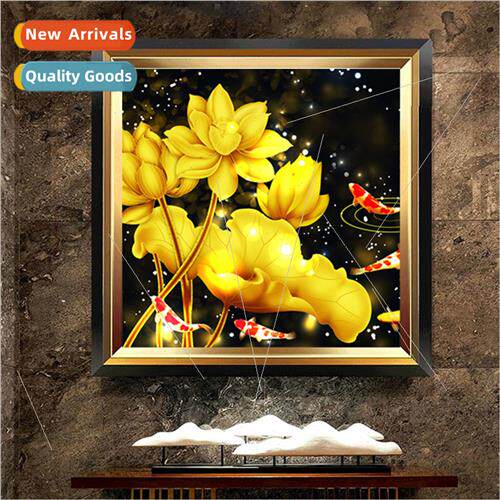 Diamond painting new DIY koi lotus full round diamonds paste