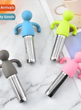 Food man-shaped tea filter tea brewer 304 stainless steel te