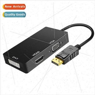 DP TO HDMI VGA DVI 3-in-1 Adapter Cable Thunderbolt Laptop V