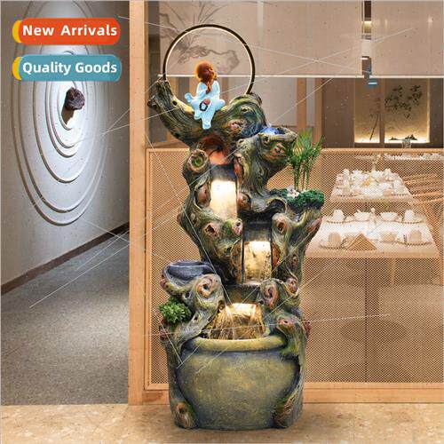Wigwam flowing fountain ornaments Zen root sculpture living