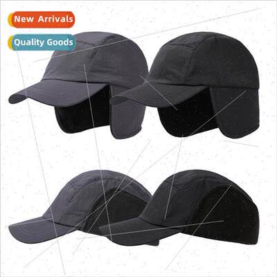 Duck tongue cap fall winter rocker fleece hat warm ear prote