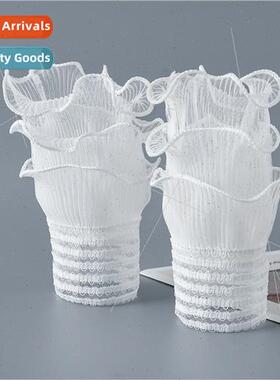 Sleeve Protector Women Soft Mesh Lace Cuffs Hundred Shirt Sl