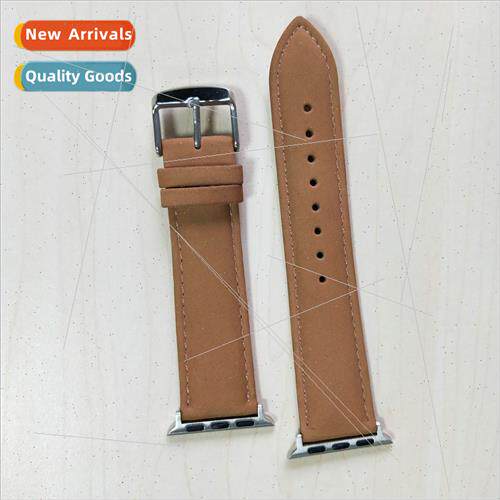 适用Apple SE/1/2/3/4/5/6 generation frosted brown strap leat