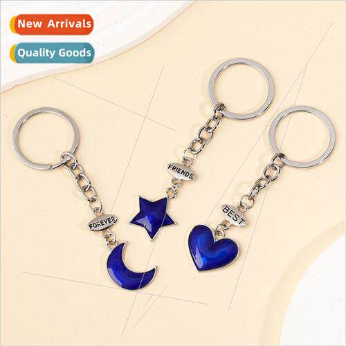 good friends letters keychain best friends fashion love moon