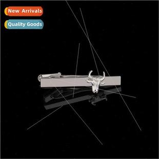 cattle head professional mal silver wear clip Business tie