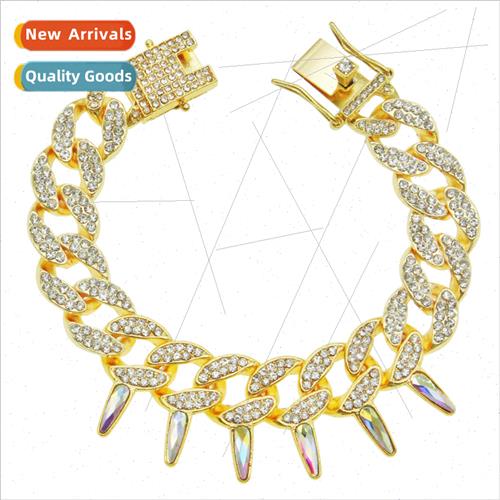 Europe teardrop shape full diamonds dazzling Cuban chain bra