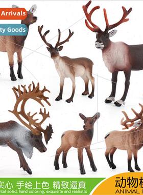 Wild Reindeer Model NewfoundlMale Reindeer Solid Static Chri