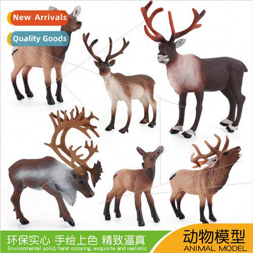 Wild Reindeer Model NewfoundlMale Reindeer Solid Static Chri