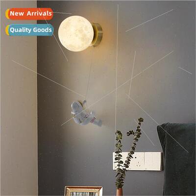 Scandinavian creative design children wall lamp astronaut pl