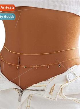 Europe sexy bikini summer beach metal chain double simple co