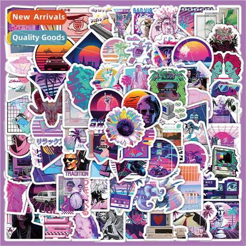 100 Steam Wave Stickers American Graffiti Handbook Phone Cas
