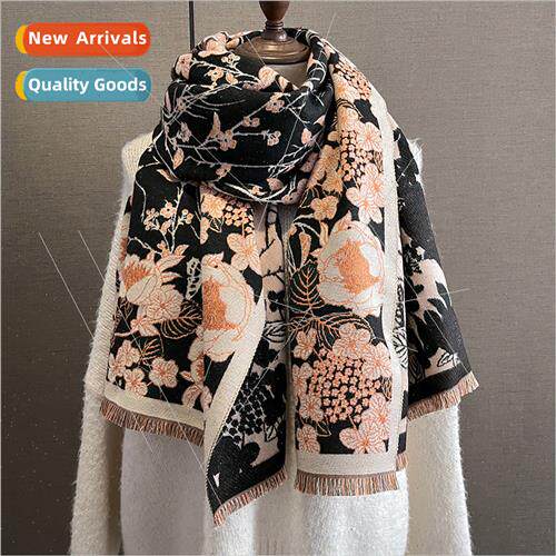 2023 fall winter new flowers birds fashion imation cashmere