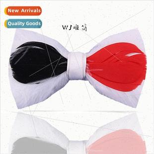 Men Banqu Kids Party Necktie Tie Bow Feather Colorful 254