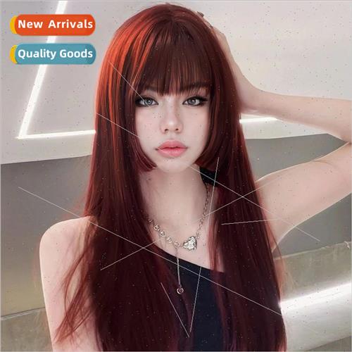 Anime Japan wig female hair long Qi bangs lola princess cut