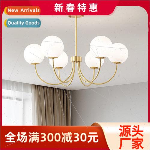 Creative Scandinavian all copper glass light luxury lamps la