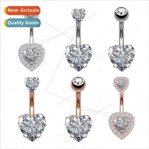 Item 6PCS set AAA zirconia navel ring navel stud set