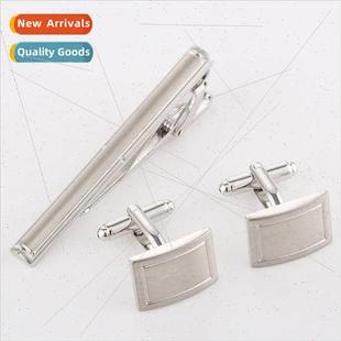 Clips Cufflinks Lapel Sle Brushed Tie Qualy Set High