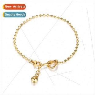 stainless steel small Korea beads simple round bracelet ins