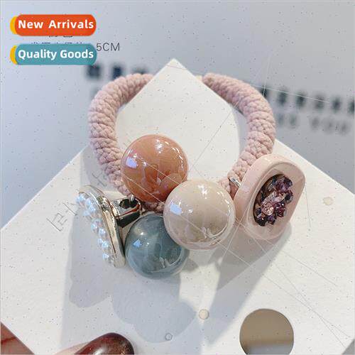 Headband female ins bracelet hair rope macaroon multicolor h