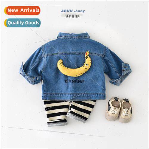 Childrens cowboy jacket fall new men and women baby loose ca