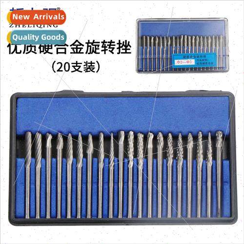 Carbide rotary file 20 sets tungsten steel grinding head eng