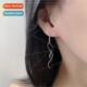 Europe simple textured ear new wires gift Wave girlfriends