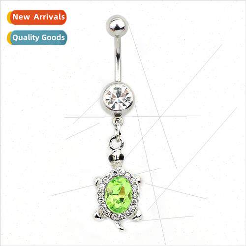 Piercing Jewelry Europe Diamond Animal Turtle Bellybutton Ri