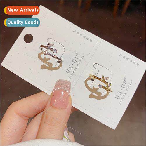 Korea minimalist niche zirconia twig ring sweet cold wind fa