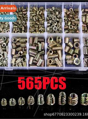 565PCS zinc alloy inner outer tooth nuts boxed M4-M10 hexago