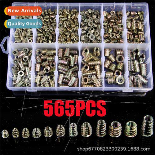 565PCS zinc alloy inner outer tooth nuts boxed M4-M10 hexago