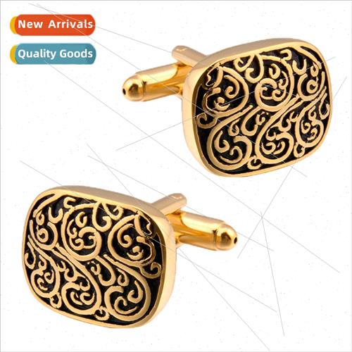 Palace Roman lovers vintage floral French cufflinks lacquer