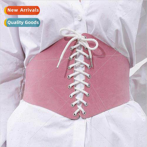 Europe fashion wide elastic elastic waist seal ladies dress