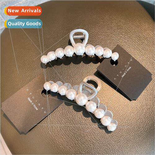 ins delicate metal large ponytail scrunchie clip high shine