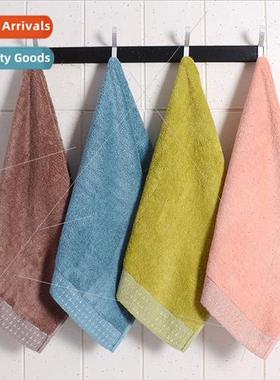 Bamboo fiber towel thousands birds plaid edge soft absorbent