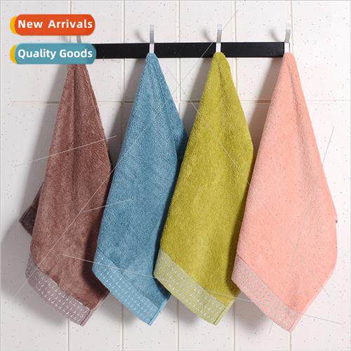Bamboo fiber towel thousands birds plaid edge soft absorbent