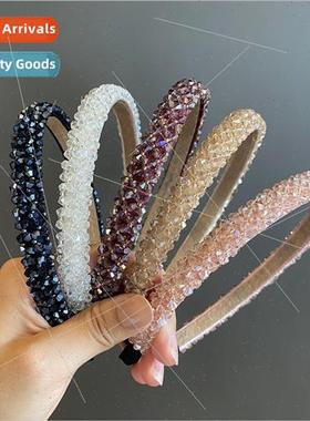 Crystal hair bands Korean not strangling head new hair bands