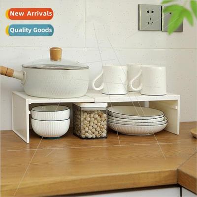 Expandable Kchen Shelf Countertop Cabinet Inside Divider Tie