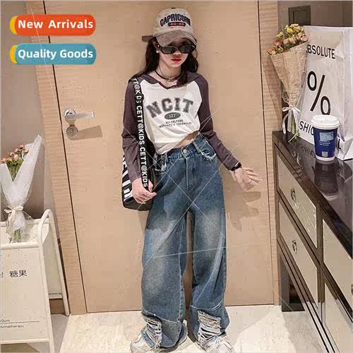 Childrens clothing girls suit 2023 childrens 适用eign fashio